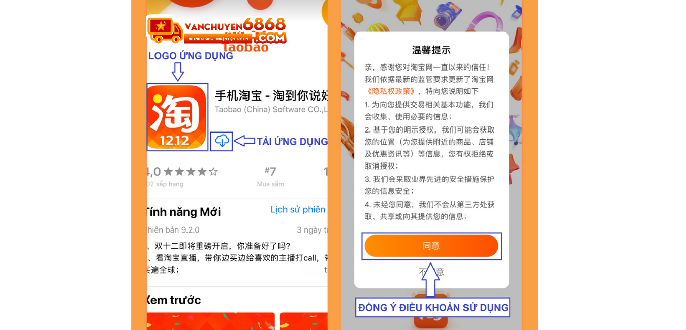 Cách tải app Taobao trên Android